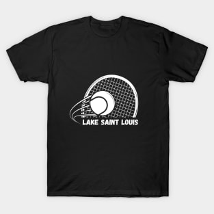 Lake Saint Louis Tennis Racquet T-Shirt